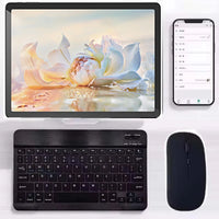 Conjunto teclado bluetooth + mouse